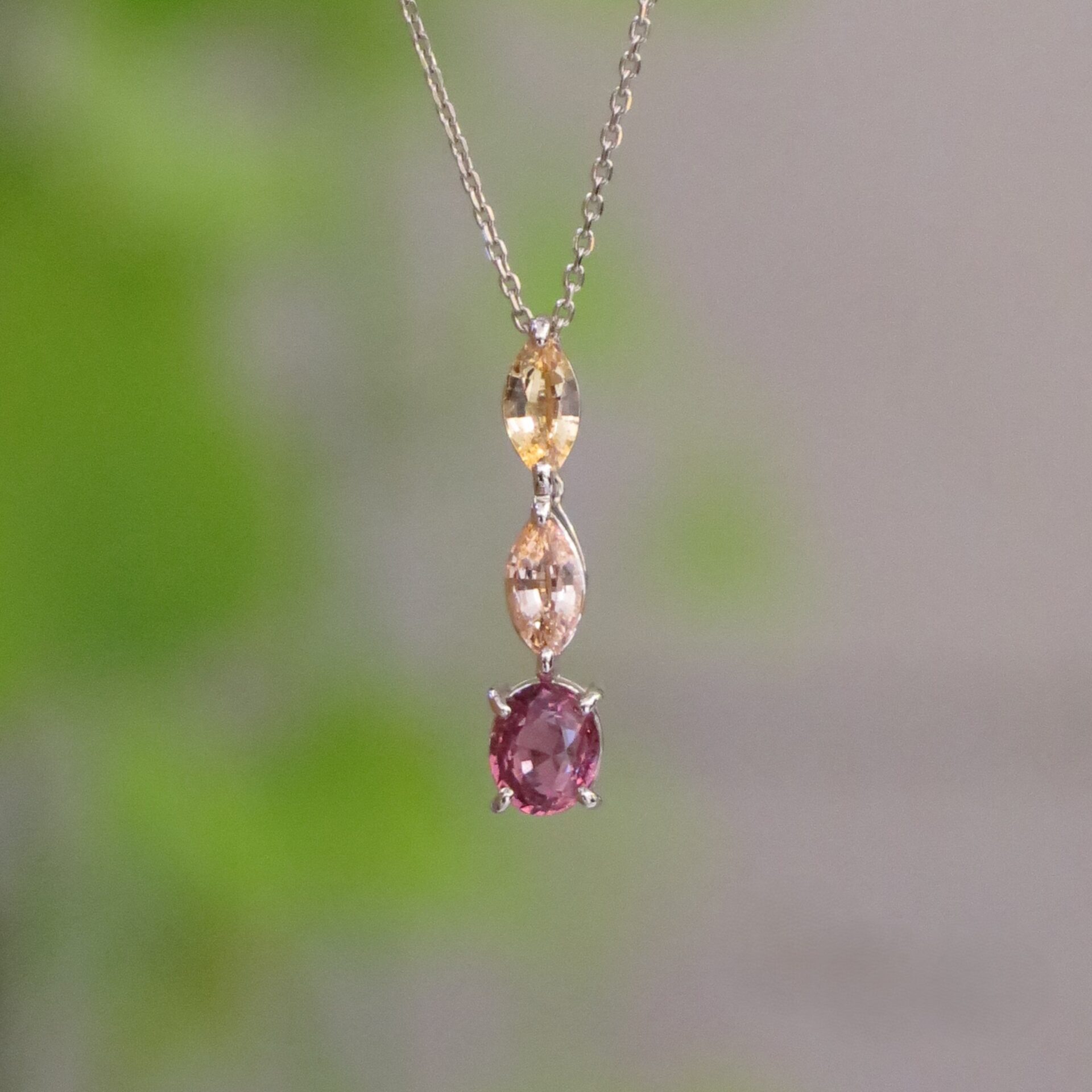 After 海外でご購入されたサファイアのルースをペンダントへ